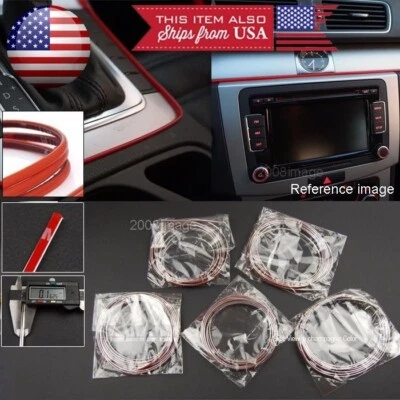 5 x 9' Chrome Molding Stripe Trim Line For Mini Rover Console Dashboard  Grille - Image 1 of 4
