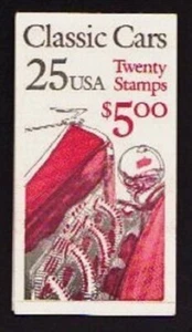 USA BOOKLET SC# BK164 CLASSIC CARS 25c. - BKLT OF 20  MNH - PL# 1 - Picture 1 of 1