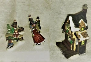 Dept 56 Ashley Pond Skating Party (Heritage Village) 6er Set mit Originalkarton - Bild 1 von 12