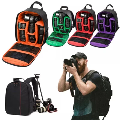 Camera Backpack Waterproof Shoulder Bag Case for Canon Nikon Sony DSLR Digital