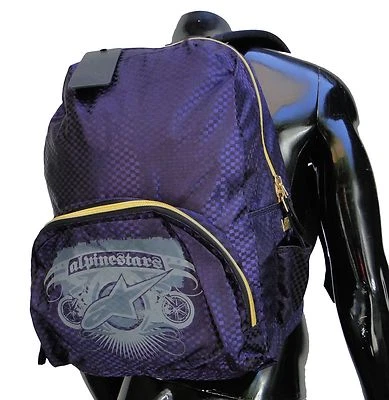 Nuevo Alpinestars Motociclista Púrpura Hombres Unisex Mochila Bolso Escolar BCK-410 Foto 1 de 4