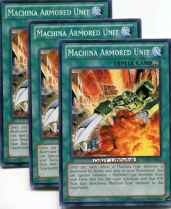 3 X YU-GI-OH MACHINA ARMORED UNIT PROMO COMMON MINT AP02-EN022 - Picture 1 of 1