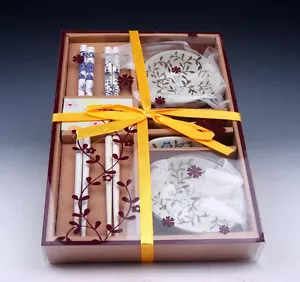 Set regalo bacchette e supporti e piattini cinesi da pranzo NUOVISSIMO #01071604 - Foto 1 di 5