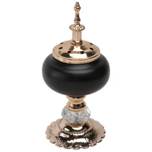 Arabischer Räuchergefäß Vintage Aromalampe Kerzenständer Oud Räuchergefäß Ornament - Bild 1 von 12