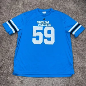 Carolina Panthers Shirt Mens 2XL Blue NFL Team Luke Kuechly Football Jersey - Picture 1 of 11