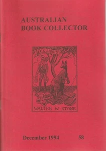 AUSTRALIAN BOOK COLLECTOR MAGAZINE , # 58 , DECEMBER 1994 - Picture 1 of 1