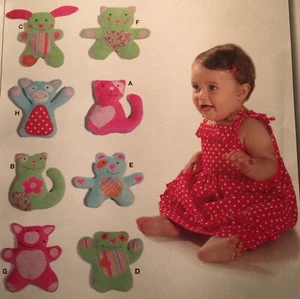 NEW (FF) VINTAGE BURDA STUFFED TOYS PATTERN 9637 - ONE SIZE - Picture 1 of 2