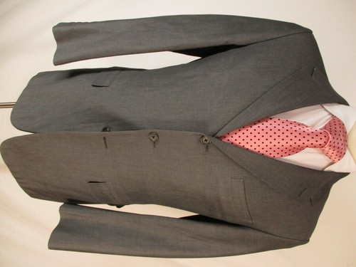 Prada Cappotto Sportivo Uomo Grigio 3 Btn Cotone 40R Made in Italy