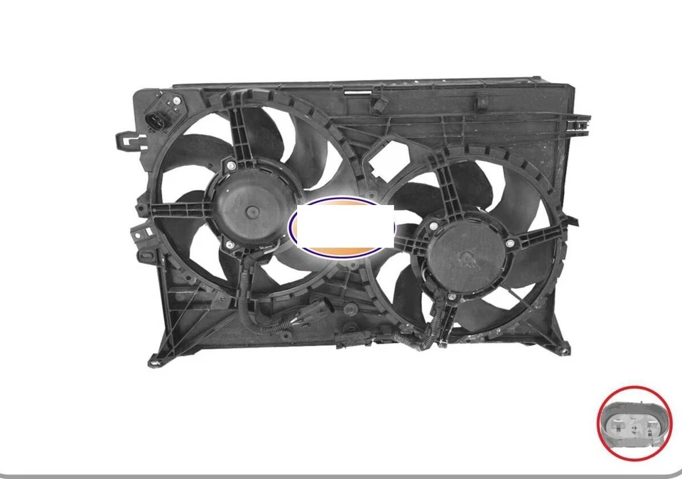 DOPPIA VENTOLA JEEP RENEGADE 2.0 DIESEL 2015-  CAMBIO AUTOMATICO - NUOVA ! - Immagine 1 di 1