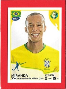 2019 COPA AMERICA BRAZIL Panini Figure Sticker No. 21 - BRAZIL - MIRANDA
