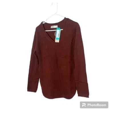 RD стиль Josslyn коричневый v-образным вырезом свитер размер маленький новый - Изображение 1 из 4