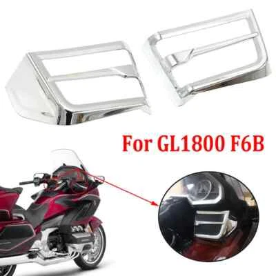 Cubierta de rejilla de altavoz cromada delantera para motocicleta Honda Goldwing GL1800 Tour DCT Foto 1 de 4