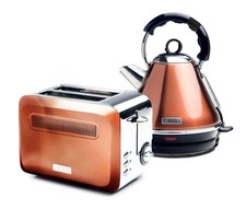 Haden Boston Kitchen Kettle or Toaster - Stylish Copper Colour
