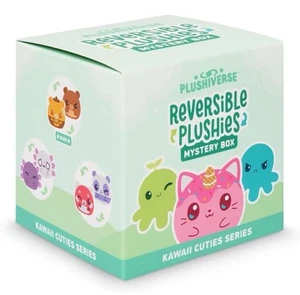 3" Reversible Mystery Box Plushie - Kawaii Cuties Series - Surprise Soft Cute St - Picture 1 of 4