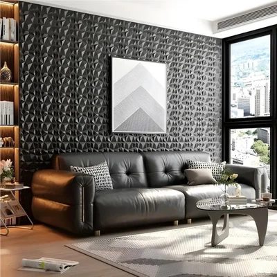 33Pcs 3D Wall Panels PVC Cladding Wallpaper Tiles for Wall Decorative 30x30cm UK - Image 1 of 4