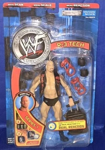 Jakks Pacific WWF R-3 Tech Series 1 Stone Cold Steve Austin 6,5" Figur Neu 2001 - Bild 1 von 10