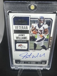 2023 Contenders JAVONTE WILLIAMS Veteran Ticket BRONCOS - Picture 1 of 2