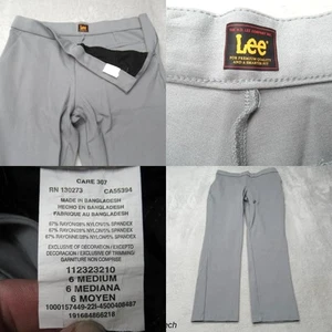 Lee Pants Youth 6 Medium Gray Regular Mid Rise Flex Motion Stretch Hiking 30x25 - Picture 1 of 15