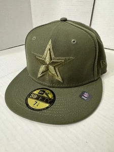 Dallas Cowboys New Era Color Pack Olive & Olive 59FIFTY Fitted Hat Sz 7 1/4 NEW - Picture 1 of 5