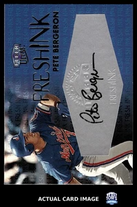 2000 Fleer Ultra Fresh Ink #NNO PETE BERGERON Montreal Expos AUTO #/1000 EX - Picture 1 of 4