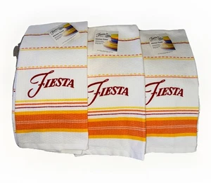 Juego de 3 toallas de cocina Fiestaware Fiestaware Fiesta - 16”x 28” - 100 % algodón - NUEVO - Imagen 1 de 4