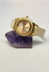 Joan Rivers Classics 377 Gold Tone Leather Ladies Watch 41g - Picture 1 of 6