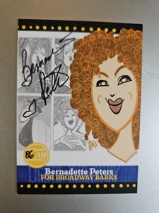 2025 Bernadette Peters Signed Lights Of Broadway Card- Broadway Barks #86 Of 150 - Picture 1 of 2
