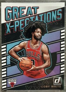 2019-20 Panini Donruss Coby White Rookie Card RC Great X-Pectations Chicago Bull