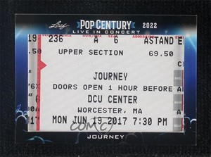 2022 Leaf Metal Pop Century Live In Concert Ticket Relics Journey #LIC-121 qf8