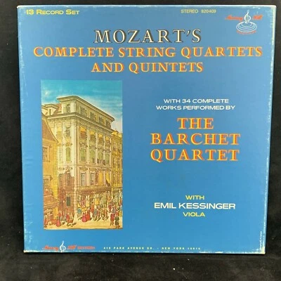 MOZART Complete Quartets & Quintets - BARCHET QUARTET - Murray Hill ST 13-LP BOX - Image 1 of 4