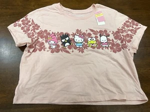 Juniors Women’s Sanrio Hello Kitty Crop Too XL NWT - Picture 1 of 2