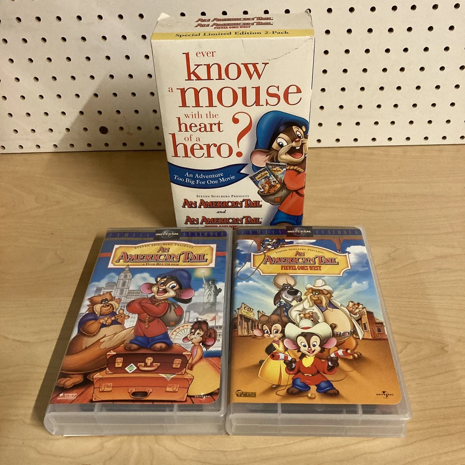 An American Tail Ever Know a Mouse with a heart of Gold 1998 Amblin VHS Box Set - Image 1 of 4