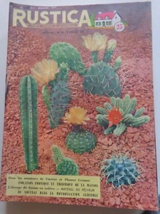 RUSTICA N° 28 - 1956 cactées plantes grasses / Faisan en volière / pêcheur - Imagen 1 de 1