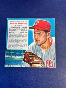 1953 Red Man Tobacco Card No Tab Robin Roberts #11 Philadelphia Phillies (a) - Picture 1 of 2