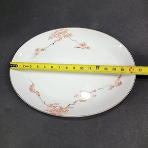 Piatto da portata vintage Fukagawa Arita Turchia Giappone Cina 16,5 pollici centrotavola - Foto 1 di 18