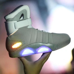 Mens BACK TO THE FUTURE Air Mag Sneakers LIGHTNING Athletic Shoes - Picture 1 of 15