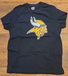 Minnesota Vikings T-Shirt Mens Size Large UTS Short Sleeve 100% Cotton Black - Picture 1 of 4