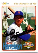 Bud Harrelson autographed baseball card (New York Mets) 1994 Spectrum Miracle #6