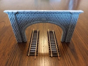 Stonework Railway Tunnel Double Track TT Scale Gauge Model Train Portal Entrance - Picture 1 of 3