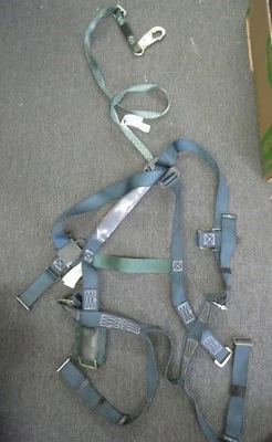 Gemtor 922SPL Full Body Harness Lanyard 922 Series Lightweight, Green, no pkging - Image 1 of 4