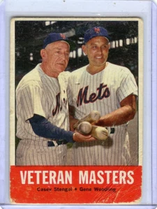 1963 Topps Veteran Masters New York Mets Casey Stengel #43 🚀😳💥 Original - Picture 1 of 2