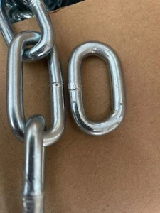 4/0 x 125' Welded Chain Straight Link Zinc - Picture 1 of 2