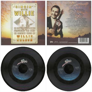Willie Nelson Duet Bundle: Singin' With Willie Raven CD/Merle Haggard USA 45 EX - Picture 1 of 10