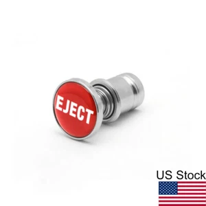1Pcs Red Eject Push Button Design Console Internal Cigarette Lighter Plug Cover - Picture 1 of 7