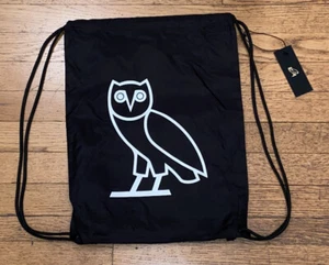 October’s Very Own OVO Drake Drawstring Bag BLACK Sack Owl - Picture 1 of 4