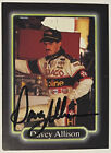 Davey Allison Signed 1990 Nascar Maxx Race Card #28 Beckett Review (Texaco/Ford)