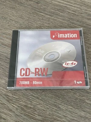 Imation CD-RW - 700 MB - 80 min - New Sealed - Image 1 of 4