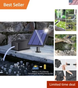 Fish Tank Aerator Oxygen Pump Solar Aerator With Three Modes Portable Pond Bu... - Picture 1 of 8