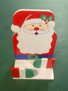 WOOD SANTA CARD CADDY - 12x8x4 inches - Picture 1 of 2