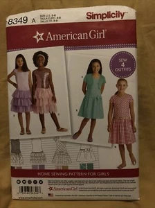 Simplicity 8349 Girls 3-8 Dress Pattern UNCUT - Picture 1 of 3